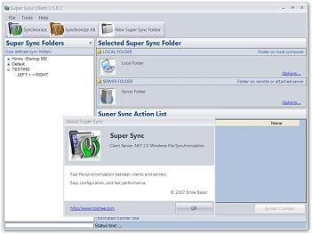 SuperSync 1.5.0.5 screenshot