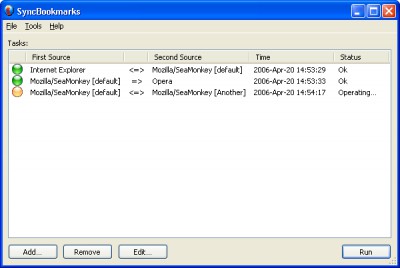 SyncBookmarks 1.02 screenshot
