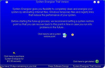 System Energizer 1.03 screenshot