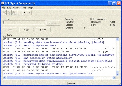 TCP Spy 2.13 screenshot