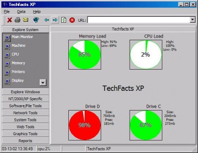 TechFacts XP 2.00 screenshot
