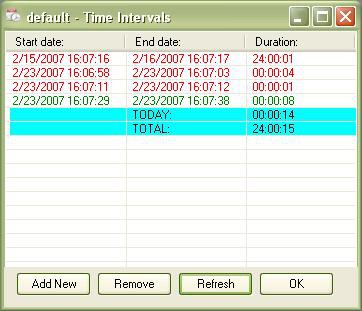 Time Aware 2007 1.0 screenshot