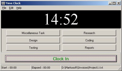 Time Clock 5.0 screenshot