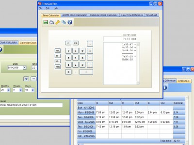 TimeCalcPro 3.12 screenshot
