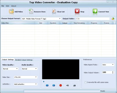 Top Video Converter 2.0 screenshot