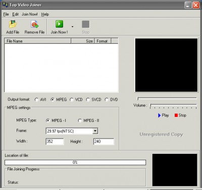 Top Video Joiner 1.01 screenshot