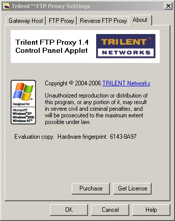 Trilent FTP Proxy 1.4 screenshot