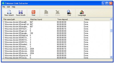 Tukanas Link Extractor 1.0 screenshot