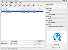 Ultra QuickTime Converter 4.2.0411 screenshot