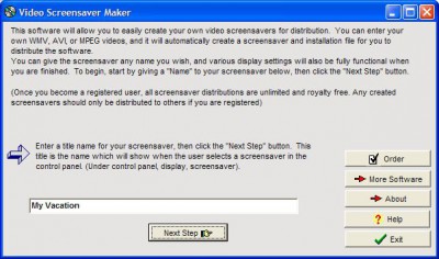 Video Screensaver Maker 2.17e screenshot
