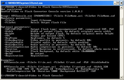 Video to Flash Console 1.4.7 screenshot