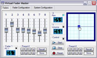 Virtual Fader Master 1.1 screenshot