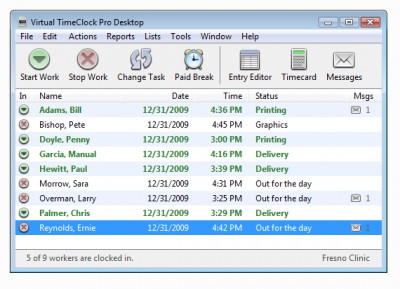 Virtual TimeClock 11.1 screenshot