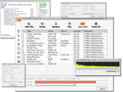 Visual MP3 CD Burner 1.3.2 screenshot