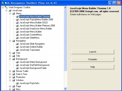 Web Designers Toolkit with Calendar 2.1 screenshot