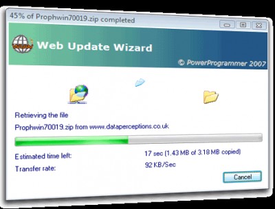 Web Update Wizard 4.0.0.10 screenshot