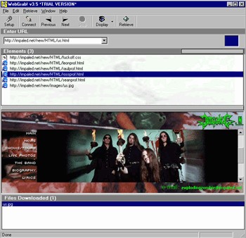 WebGrab 3.6 screenshot