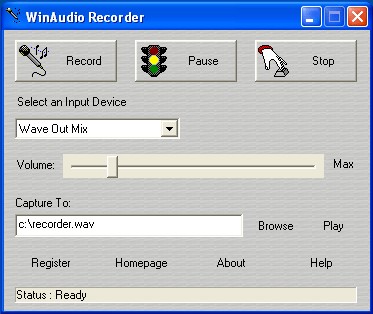 Win Audio Recorder 2.0 screenshot