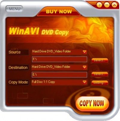 WinAVI DVD Copy 4.5 screenshot