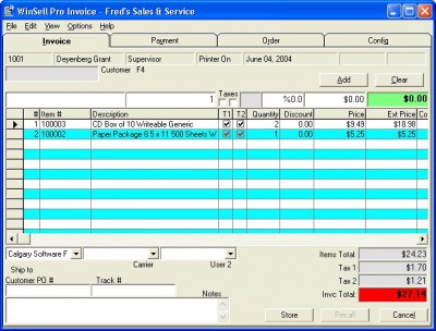 WinSell Pro 2 screenshot