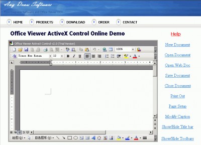 Word Viewer OCX 3.2 screenshot