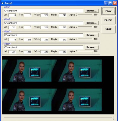 X360 Multiple Video Player ActiveX OCX 3.03 screenshot