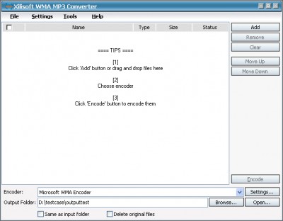 Xilisoft WMA MP3 Converter 2.1.65.091 screenshot
