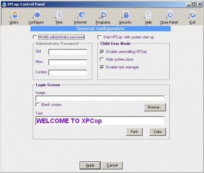 XPcop 1.0 screenshot