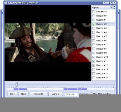 YASA DVD to PSP Converter 2.7.42.192 screenshot