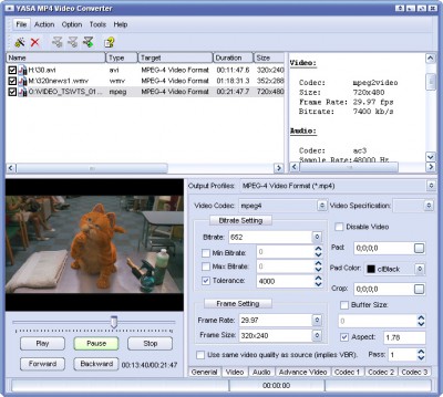 YASA MP4 Video Converter 3.2.51.182 screenshot