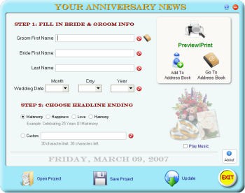 Your Anniversary News 2.0 screenshot