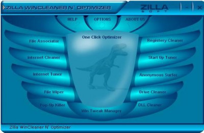 Zilla WinCleaner N' Optimizer 2.6.1.1 screenshot